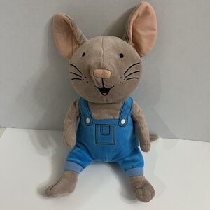 Kohl's Cares Plush Mouse Blue Overalls Stuffed Animal 14 Inch